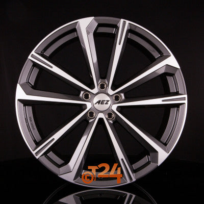 AEZ Velgen - ARUBA DARK - Gunmetal Glanzend Frontpoliert - 18 inch