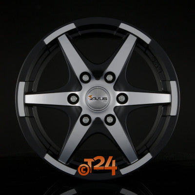 AVUS Racing Velgen - GRIZZLY Matt Black Polished - 17 inch