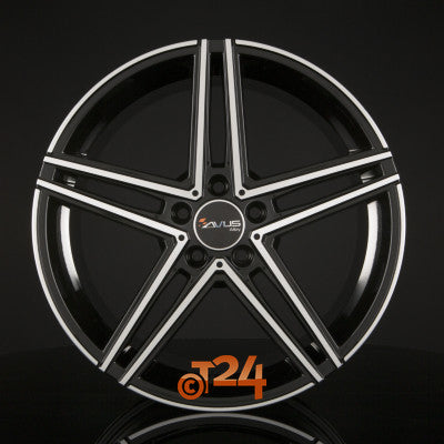 AVUS Racing Velgen - AC-515 Black Polished - 19 inch