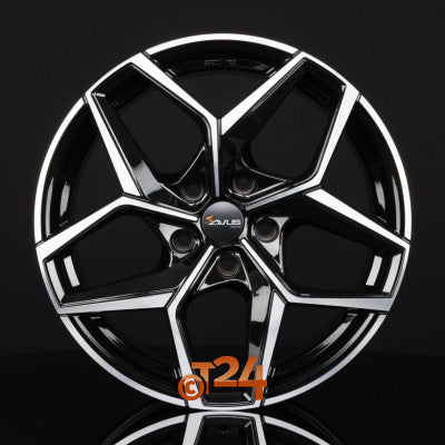 AVUS Racing Velgen - AC-523 Black Polished - 19 inch