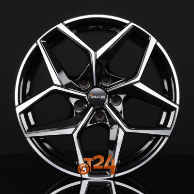 AVUS Racing Velgen - AC-523 Black Polished - 19 inch