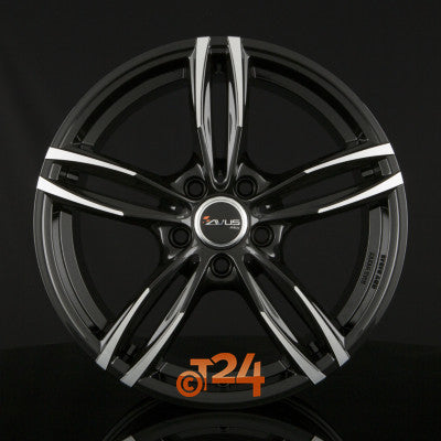 AVUS Racing Velgen - AF15 Black Polished - 17 inch