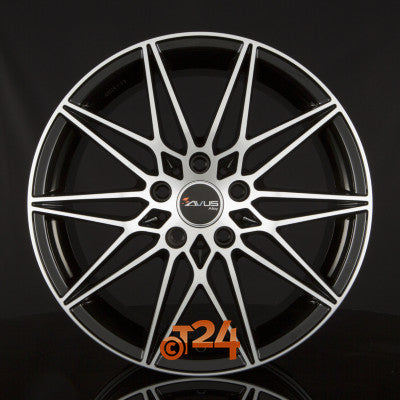 AVUS Racing Velgen - AC-MB5 Black Polished - 18 inch