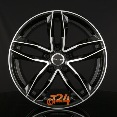 AVUS Racing Velgen - AF16 Black Polished - 20 inch
