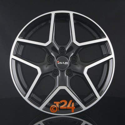 AVUS Racing Velgen - AC-519 Black Polished - 17 inch