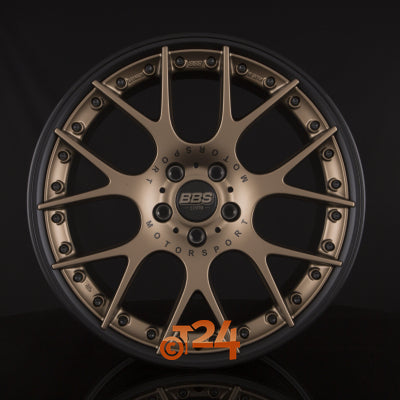 BBS Velgen - CH-RII Wielnaaf Bronze Matt - Velgbed Schwarz met AFS - 22 inch