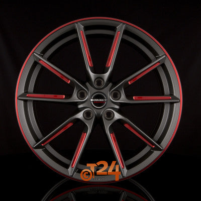 BORBET Velgen - LX Graphite Spoke Rim Red Polished - 20 inch