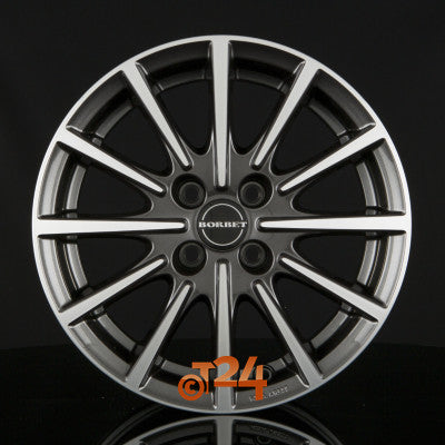 BORBET Velgen - BL4 Mistral Anthracite Glossy Polished - 15 inch