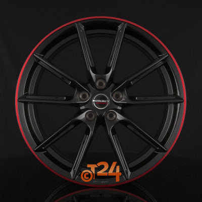 BORBET Velgen - LX Black Glossy Rim Red - 20 inch