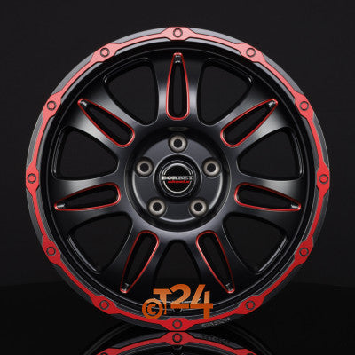 BORBET Velgen - CW8 Red Rim Window Polished Matt - 18 inch