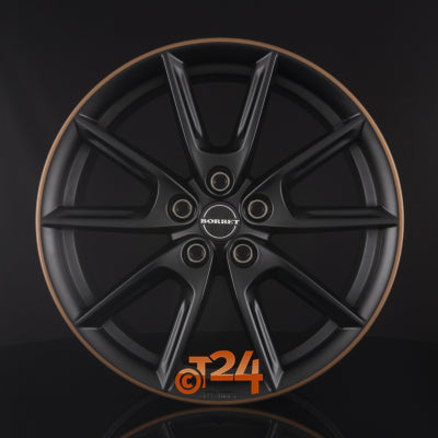 BORBET Velgen - LX Black Matt Rim Copper - 19 inch