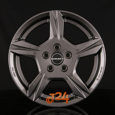 BORBET Velgen - T10 Anthrazit Glossy - 15 inch