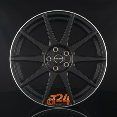 BORBET Velgen - GTX Black Matt Rim Silver - 19 inch
