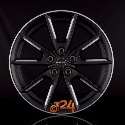 BORBET Velgen - LX Black Matt Silver Spoke Rim - 19 inch