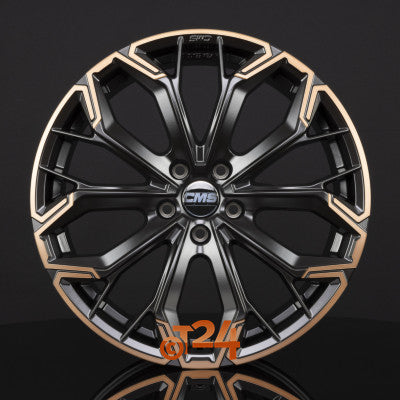 CMS Velgen - C37 PDBC Diamant Schwarz Kupfer Teilpoliert - 18 inch