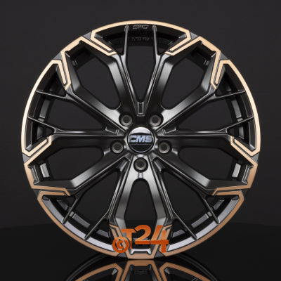 CMS Velgen - C37 PDBC Diamant Schwarz Kupfer Teilpoliert - 19 inch