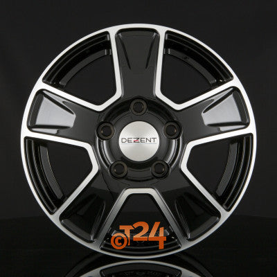 DEZENT Velgen - VAN DARK - Black Polished - 16 inch