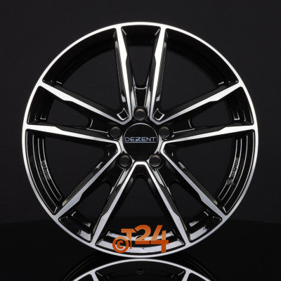 DEZENT Velgen - KF DARK - Schwarz Frontpoliert - 17 inch