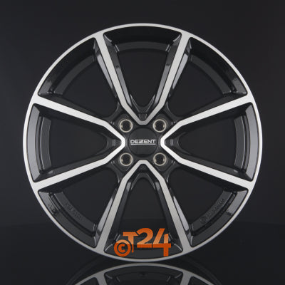 DEZENT Velgen - TN DARK - Schwarz Frontpoliert - 17 inch