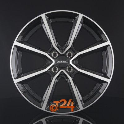 DEZENT Velgen - TN DARK - Schwarz Frontpoliert - 14 inch