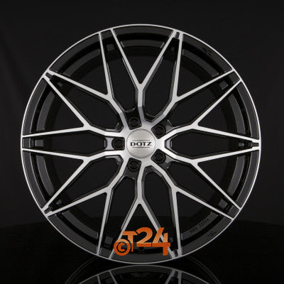 DOTZ Velgen - SUZUKA DARK - Schwarz Frontpoliert - 19 inch