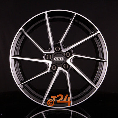 DOTZ Velgen - SPA DARK - Schwarz Glanzend Frontpoliert - 17 inch