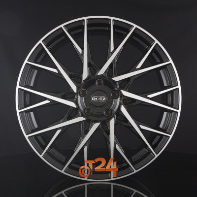 DOTZ Velgen - FUJI DARK - Schwarz Frontpoliert - 19 inch