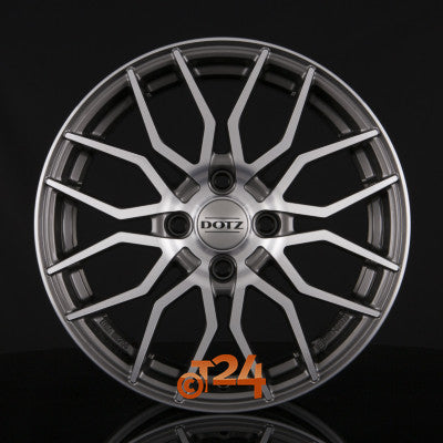 DOTZ Velgen - LIMEROCK DARK - Gunmetal Frontpoliert - 17 inch