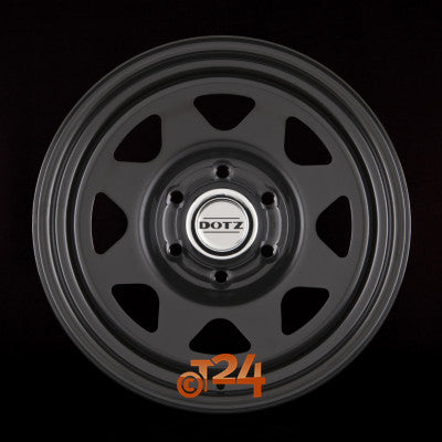DOTZ Velgen - DAKAR - Ohne Zubehor DARK Schwarz Glanzend - Offroad Stalen Velg - 17 inch