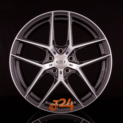 DOTZ Velgen - LAGUNASECA DARK - Gunmetal Glanzend Frontpoliert - 20 inch