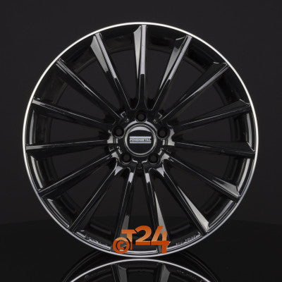 FONDMETAL Velgen - AIDON Glossy Black Machined Lip - 20 inch