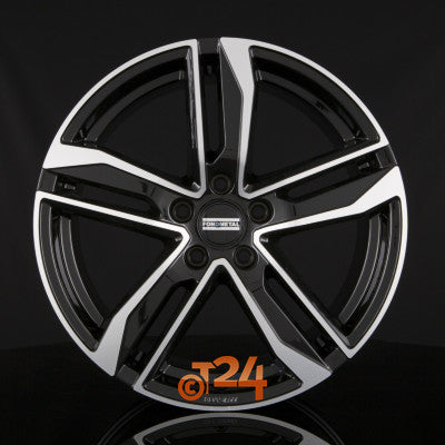 FONDMETAL Velgen - HEXIS Glossy Black Machined - 18 inch