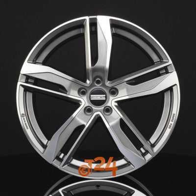 FONDMETAL Velgen - HEXIS Glossy Titanium Machined - 18 inch