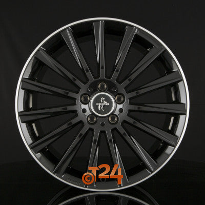 KESKIN Velgen - KT18 TURBO Black Lip Polished (BLP) - 17 inch