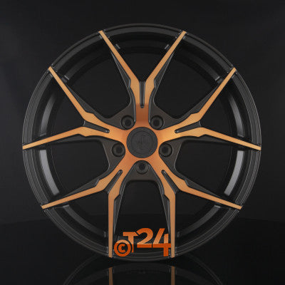 KESKIN Velgen - KT19N Matt Black Front Copper - 19 inch