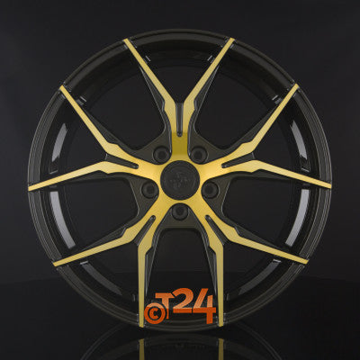 KESKIN Velgen - KT19N Black Front Gold - 19 inch