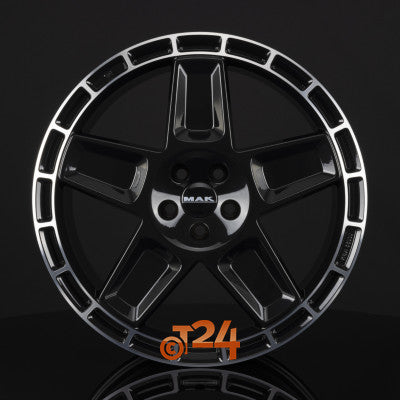 MAK Velgen - TREK Gloss Black Mirror Ring - 20 inch