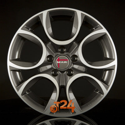 MAK Velgen - TORINO Gun Metallic Mirror Face - 14 inch