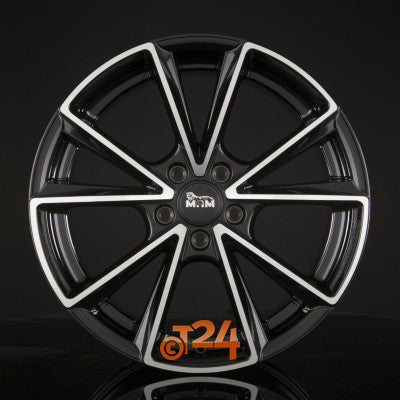MAM Velgen - MAM A5 Black Front Polished  - 18 inch