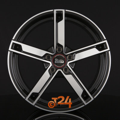 MAM Velgen - MAM W4 Black Front Polished  - 16 inch