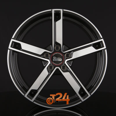 MAM Velgen - MAM W4 Black Front Polished  - 17 inch