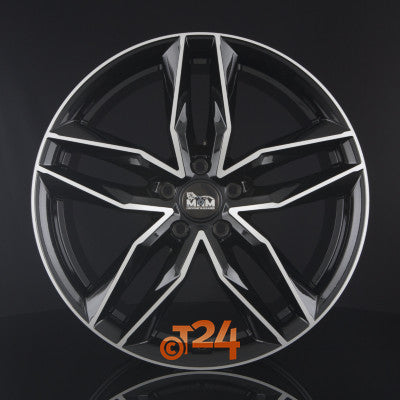 MAM Velgen - MAM RS3 Black Front Polish  - 18 inch