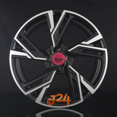 MAM Velgen - MAM RS5 Black Front Polish  - 20 inch