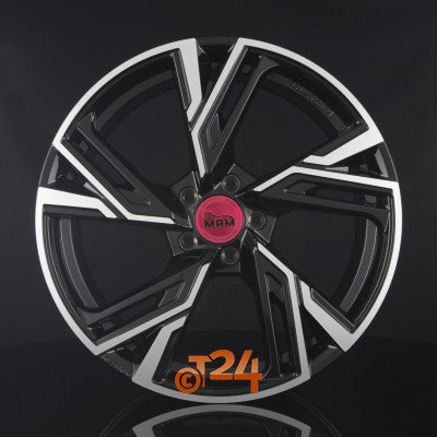 MAM Velgen - MAM RS5 Black Front Polish  - 18 inch