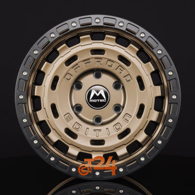 MOTEC Velgen - R-CROSS (MOF1) Matt Bronze Ring Matt Schwarz - 18 inch