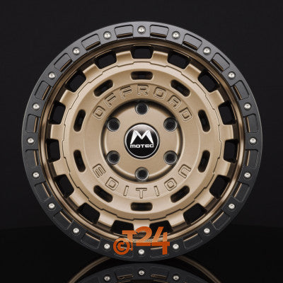MOTEC Velgen - R-CROSS (MOF1) Matt Bronze Ring Matt Schwarz - 17 inch