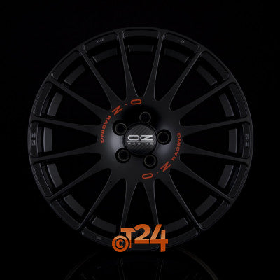 OZ Velgen - SUPERTURISMO GT Matt Black + Red Lettering - 18 inch