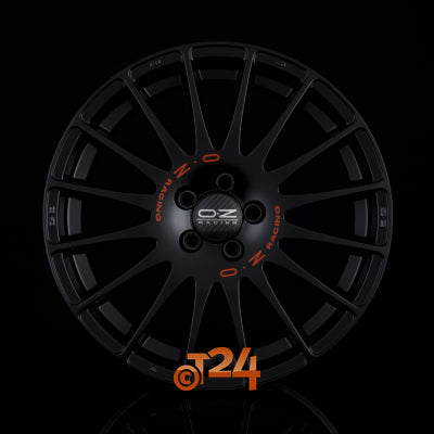 OZ Velgen - SUPERTURISMO GT Matt Black + Red Lettering - 18 inch