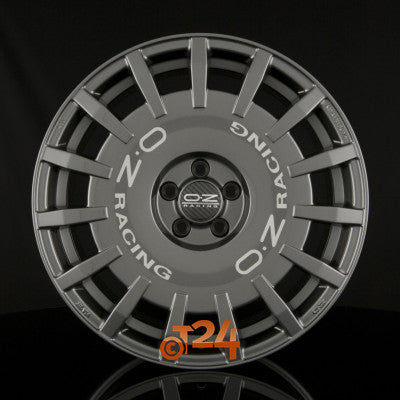 OZ Velgen - RALLY RACING Dark Graphite + Silver Lettering - 19 inch
