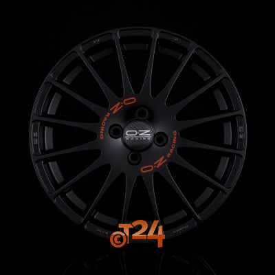 OZ Velgen - SUPERTURISMO GT Matt Black + Red Lettering - 15 inch